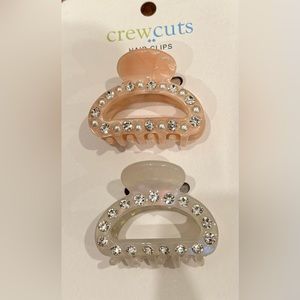 Crewcuts rhinestone hair clips (2)
